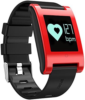 Smart Sport Bracelet with blood pressure monitoring, heart rate monitoring, Water-proof and Dust-proof design, 0.95 inches OLED touch Screen, Sports pedometer for IOS and Android