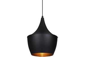 LEDKIA LIGHTING Lámpara Colgante Metal Mercury Negro Decoración Salón, Habitación, Dormitorio