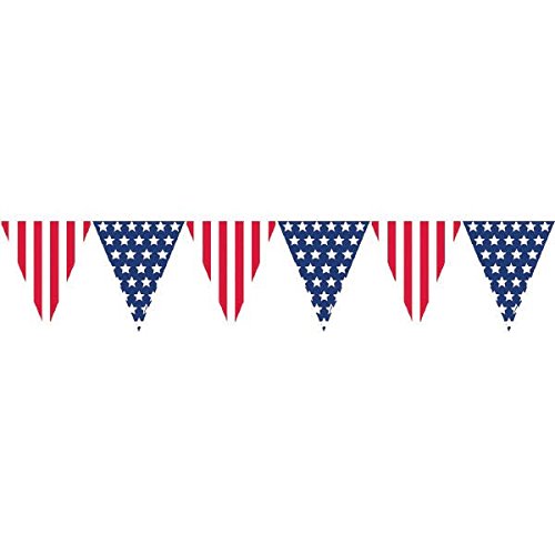 Wimpel-Girlande "USA" 3,6 m