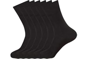 CHAAL® 6 Pairs Women's Diabetic Socks Non-Binding comfortable Womens Socks soft Non-Elastic Socks Oedema friendly Toe cosy feel for Swollen feet Legs Circulatory socks SIZE (4-8) 6 Pairs