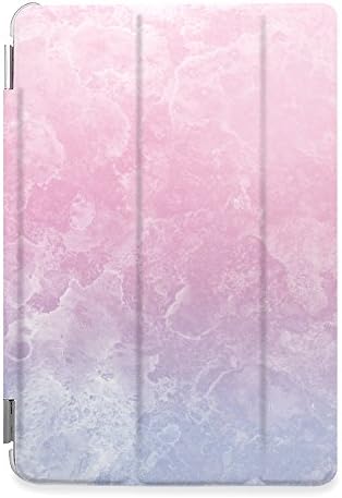 Apple New iPad 9.7" (2017) Case, CasesByLorraine Pastel Color Pink Purple Stylish Smart Cover for New iPad 9.7 inch (2017) with auto Sleep &amp; Wake function - X19