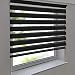 Produktbild Doppelrollo PREMIUM 65 x 170 cm schwarz - Duorollo Vario Seitenzug zum Anschrauben freihängend für Wandmontage und Deckenmontage - inkl. Metallträger