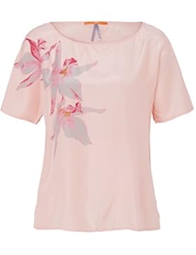 BOSS Orange Blusenshirt - Blumen, Print - boxy - edel - Seide