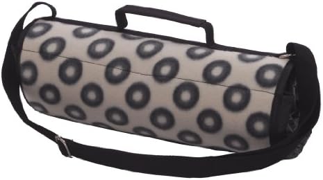Epicurean Europe Limited 148.5 x 135 cm Polyester Sorrento Picnic Rug White with Black Spots, Cream and Black