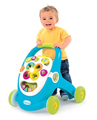 Smoby 110303 Cotoons 2-in-1 Lauflernwagen plus Spielstation, blau - 2