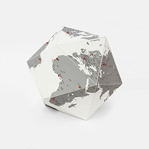 Palomar Here - Mapa tridimensional, 30 cm, color blanco