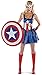 Produktbild Aimerfeel Damen avengers captain america Abendkleid Kleidfrauen Superhelden-Kostüm, Größe 38-42