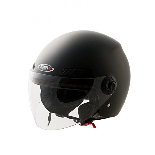 SHIRO - 001010-0014-L/449 : SHIRO - 001010-0014-L/449 : Casco jet aperto volto SH-62 GS COLORE MAT NERO TAGLIA L