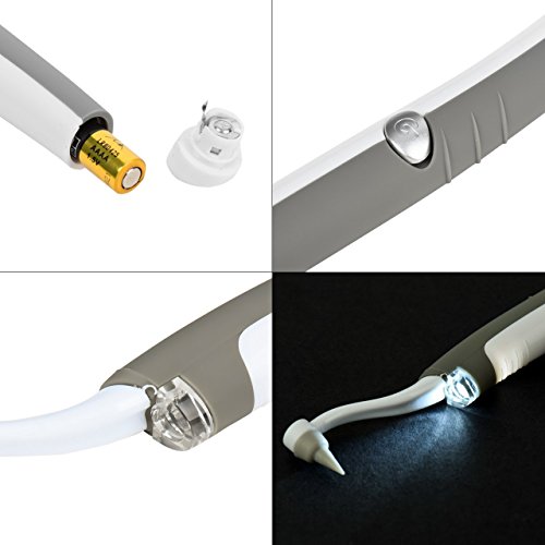 Flylinktech LED Dental Sonic Tool 3-in-1 Teeth Whitening Fleckentfernung Polieren Plaque-Kit mit 3 verschiedenen Köpfen + 2 Batterien - 3