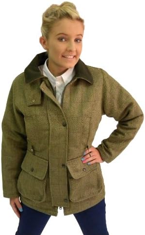 Campbell Cooper Ladies Tweed Shooting Fishing Riding Hunting Jacket Green New (8)