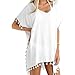 Price comparison product image Turkey Women Swimwear Cover Ups, Ladies Chiffon Swimsuit Sarongs Beachwear Bikini Loose Beach Cover-Up (White)