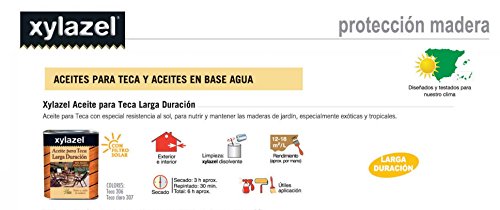 Xylazel M105466 - Aceite teca larga duracion 5 l teca