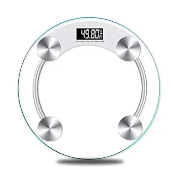 MOBONE Personal Weighing Scale upto 130 kgs capacity BODY Weight Machine BATHROOM digital KATA SCALE (8mm round)Transparent