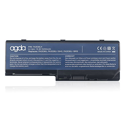 AGDA®Li-ion 6-Zellen 10.8V 5200mAh Neu Externer Notebook Laptop Batterie Akku Kapazität fürToshiba PA3536U-1BRS Satellite L350 L350D L355 P200 P205 P300 PABAS100
