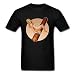 Produktbild Mid-Night Herren Baumwolle Sexy Lady mit Cohiba Zigarren T-Shirt, Schwarz