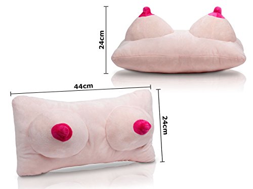 Penis Pimmel Plüschkissen Dick Busenkissen Scherzartikel Boobs Kissen Couch-Kissen von Alsino, Variante wählen:Ki-60 Brüste
