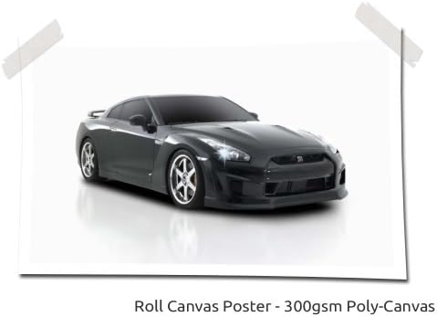 Nissan Gtr R35 Skyline, Size: 40" x 26" (100cm x 65 cm Approx), Super Sport Fast Car Canvas Poster Art Picture Print (CANVAS POSTER)