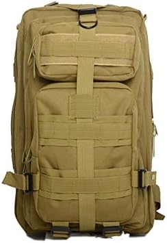 3P Sport Outdoor Waterproof Military Rucksacks Tactical Molle 30L Backpack Camping Hiking Trekking Bag Shoulders Bag (Dark Khaki)