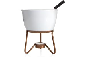 BOSKA Chocolate Fondue Pot Marie - Fondue Sets 2 to 4 Persons - Incl. Fondue Forks - Chocolate Fondue on Tea Light - 550 ml Volume for 400 gr Melted Chocolate