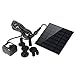 Produktbild Foxnovo 7V 1.2W 180 LH Solar Power Wasser Pumpe Aquarium Brunnen Pool-Garten-Teich-Tauchpumpe (schwarz)