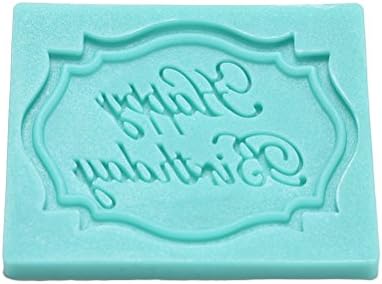 SNNplapla Reusable Happy Birthday Silicone Cake Fondant Mould Decorating Chocolate Baking Molds (Green)