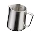 Produktbild MagiDeal Milchkännchen, Milk Pitcher Edelstahl Milch Schalen für Milchaufschäumer Craft Kaffee Latte Milch Aufschäumen Krug Mit Skala - Silber, 350ml