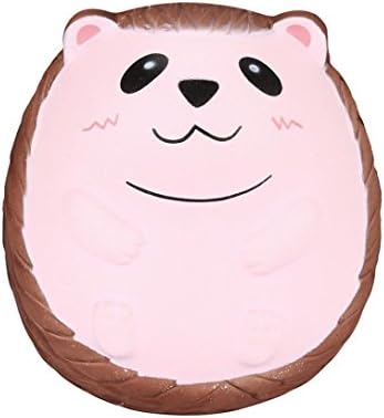 Squishy Cute Hedgehog Scented Charm Slow Rising Squeeze Stress Reliever Toy Animal Slow Rising Squishies Scented Squishy Squeeze Toy Reliever Stress Gift (A)