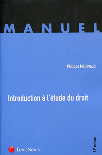 Télécharger Introduction à l'étude du droit PDF Livre En Ligne Télécharger Introduction à l'étude du droit PDF Livre En Ligne
