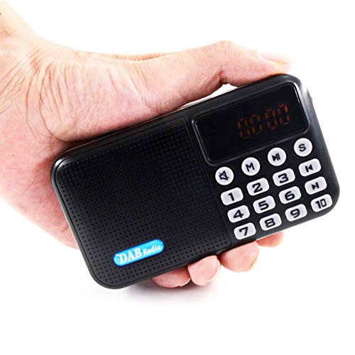 Preisvergleich Produktbild Yehyep Tragbarer Radio-Player-Empfänger, digitaler DAB DAB + FM-Radio-Bluetooth-Stereolautsprecher Musik-Player im Freien mit Tragegurt, Unterstützung für TF-Karte / U-Disk (max. 32 GB)