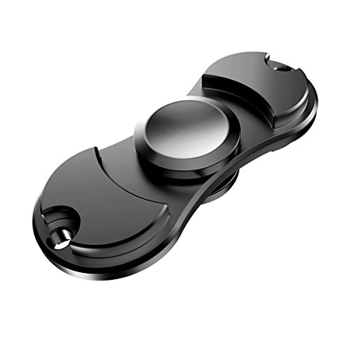 Fidget finger duo spinner ultimate spin stress toy for anti stress & ADHD (Black) Fidget finger duo spinner ultimate spin stress toy for anti stress & ADHD (Black)