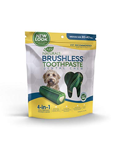 Ark Naturals Breathless Chewable Brushless Toothpaste for Medium-Large Dogs 18z