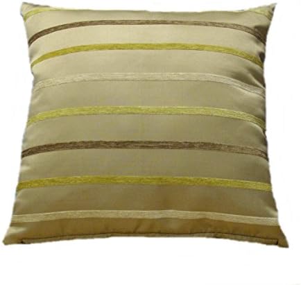 Pet n Home Beige Stripe Scatter Cushion - Large 65cm x 65cm - COMPLETE WITH VALESOFT® FIBRE FILLED INNER