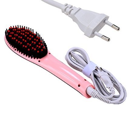 ACEVIVI Haarglätter mit Warmluft und LCD EU Stecker, Pink - 7