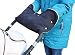 ByBUM - Handmuff with Fleece inside, for Stroller, Pram, Jogger, Color:Black