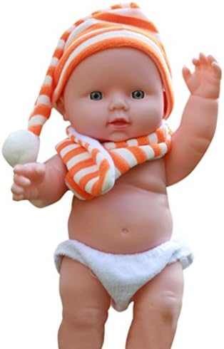 NEEDRA Imaginative Play Toy Baby Emulated Doll Soft Children Reborn Baby Doll ToysBirthday Gift (Yellow)