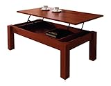 mesa de centro cerezo Armazón y tapa montada, solamente hay que montar las patas