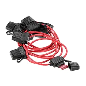 Haibing 10pcs DC 12V 40A Standard Blade Inline Fuse Holder Splash Proof for Car Bike