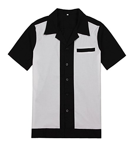 Candow Look hombres camisa retro 60s rockabilly ropa