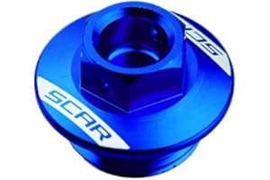 SCAR Öleinfüllschraube Öleinfüllschrauben Öleinfüller Deckel kompatibel mit KAWASAKI KX KXF KLX KFX 250 450 04-23 - Blau
