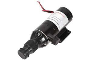 REMINNBOR Bomba maceradora | 12V 45LPM 12GPM bomba de aguas residuales autocebante de bajo ruido para barco marino RV inodoro agrícola