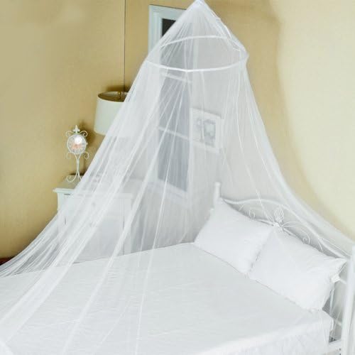 Mosquito Net, CONMING Large Mosquito Net Bed Canopy Home Insect Protection Coverage No Skin Irritation with Complete Hanging Kit Ideal for Home Outdoor Holiday Travelling (white)