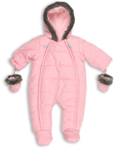 The Essential One - Pink Quilt Baby Pramsuit-3-6 Months EO139