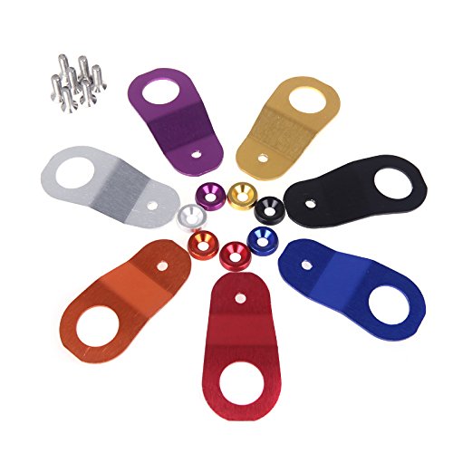 EverTrust(TM) Aluminum Car Radiator Bracket Stay for Honda Civic EK 96-00 Red