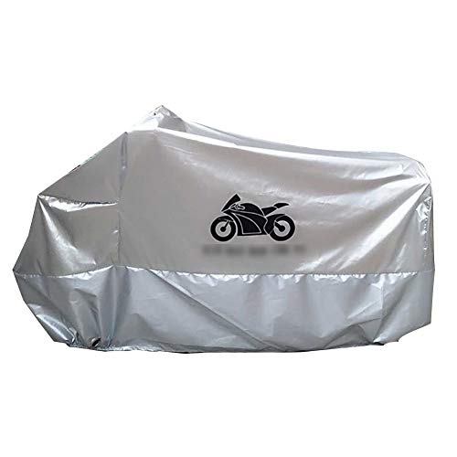 Preisvergleich Produktbild PENGFEI Fahrradabdeckung Wasserdichte Elektrisches Motorrad Plane Rostschutz Sonnencreme Staubdicht Verdicken Aufbewahrungstasche, 2 Farben, 7 Größen (Farbe : Silber, größe : XXXL)