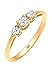 Produktbild Diamore Damen-Ring Verlobung Trinity Diamant 0,22 Karat 585 gelbgold weiß Gr. 52 (16.6) 0601121314_52