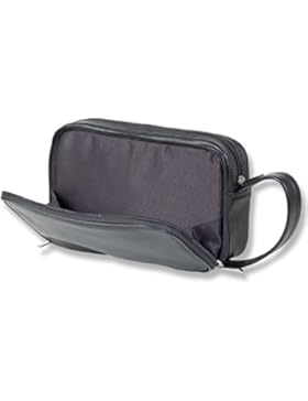 Rimbaldi®- Große Business-Handgelenktasche in Super-Ausführung aus weichem, hochwertigem Rind-Nappaleder in Schwarz