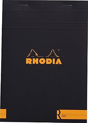 Clairefontaine Rhodia 162012C Bloc A5 - ligné - 70 pages (noir)