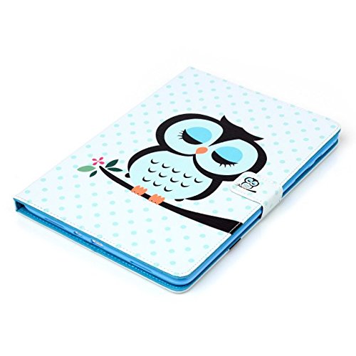 Samsung Galaxy Tab A 9.7 SM-T550 Hülle, DEENOR Bunt Malerei und Stilvoll Zeichnung Brieftasche Case Buch-Stil PU Leder Flip Protective Stand Tasche Schutzhülle Hülle für Samsung Galaxy Tab A 9.7 SM-T550. (Sleep Owl) - 7