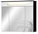 Produktbild FACKELMANN 80943 Spiegel-Schrank KARA 3türig anthrazit/weiß 70x80x22