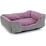 Beeztees 704808 Pl Bett Baboo, 48 x 37 x 18 cm, grau / lila